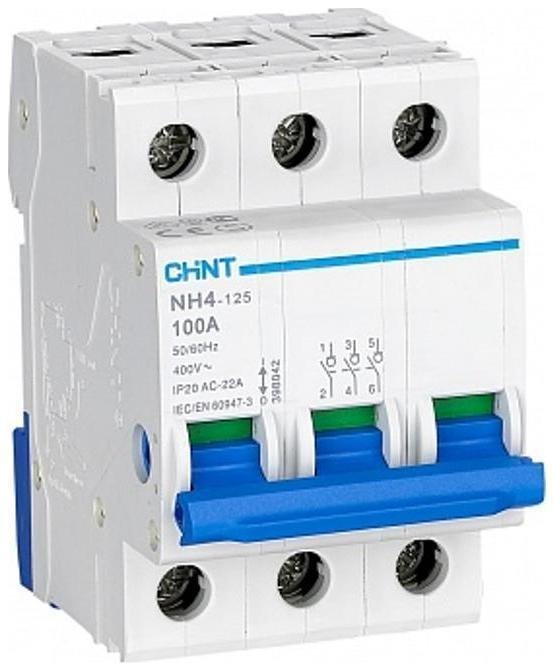 CHINT 398111 Выключатель нагрузки NH4 3P 80A (DB) (R)