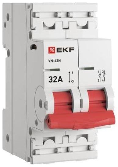 EKF S63232 Выключатель нагрузки 2P 32А ВН-63N PROxima| S63232