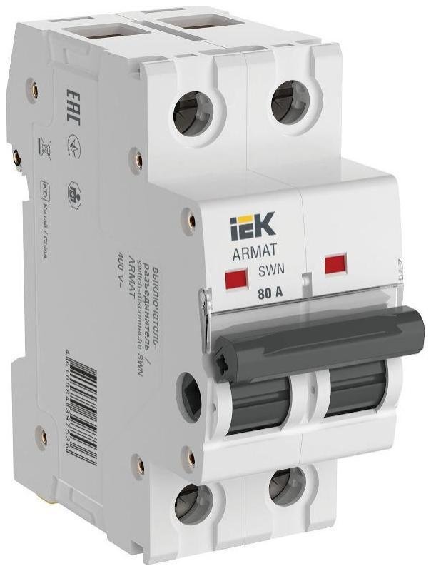 IEK AR-SWN-2-080 ARMAT Выключатель нагрузки SWN 2P 80А