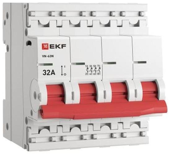 EKF S63432 Выключатель нагрузки 4P 32А ВН-63N PROxima| S63432
