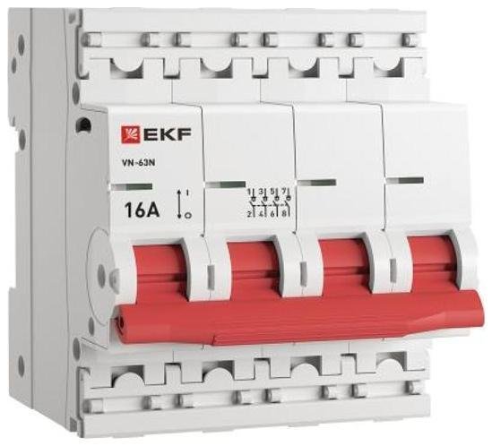 EKF S63416 Выключатель нагрузки 4P 16А ВН-63N PROxima| S63416