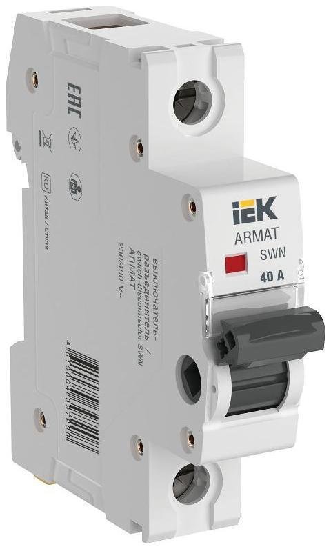 IEK AR-SWN-1-040 ARMAT Выключатель нагрузки SWN 1P 40А