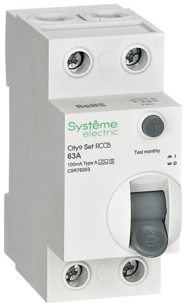 Systeme Electric C9R76263 City9 Set ВДТ 63А 2P 100мА A-S 230В