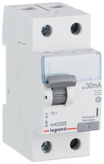 Legrand 403002 Выключатель дифференциальный (УЗО) TX3 2п 63А 30мА тип AC