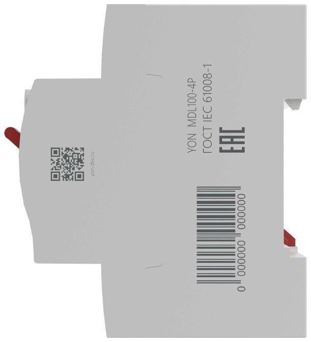 DKC MDL100-4P3-80-A-S Селективное устройство защитного отключения УЗО ВДТ YON MAX MDL100, 4P, 100mA, 80A, type A-S