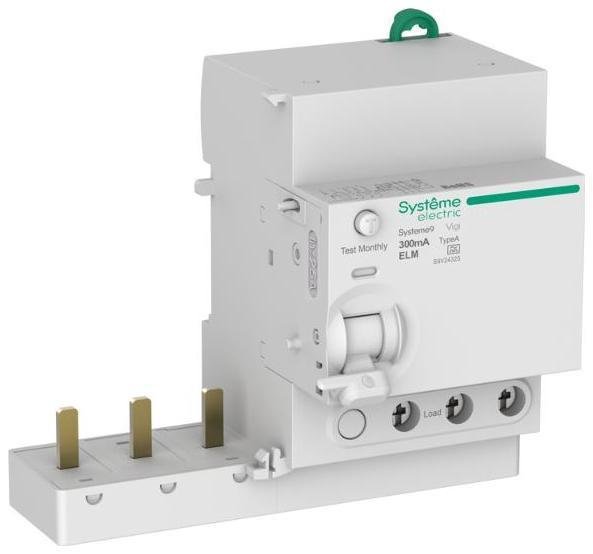 Systeme Electric S9V24325 Systeme9 Блок диф. тока (БДТ) 25A 3P 300мА Тип-A 400В