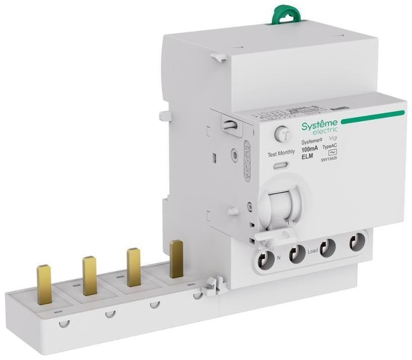 Systeme Electric S9V13425 Systeme9 Блок диф. тока (БДТ) 25A 4P 100мА Тип-AC 400В