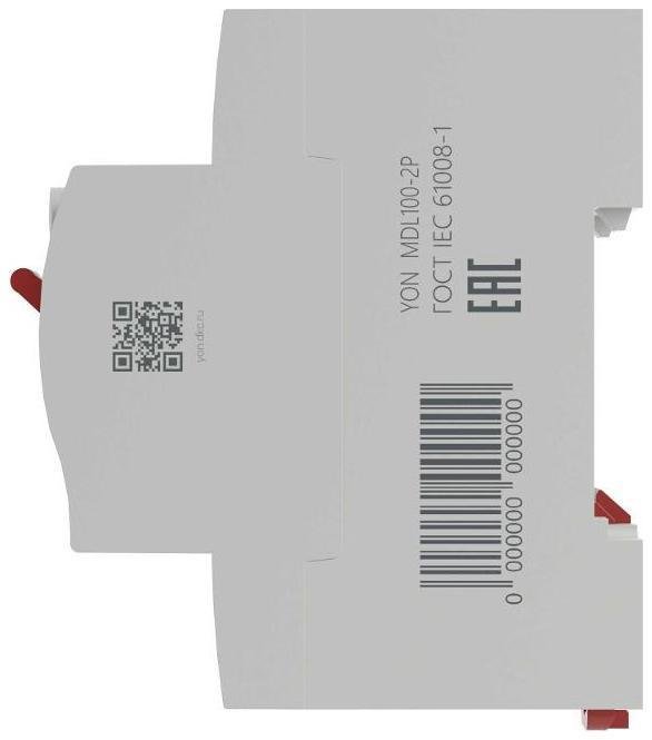 DKC MDL100-2P4-63-A Устройство защитного отключения УЗО YON MDL100 2P 63А 300mA тип A