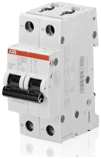 ABB 2CDS272061R0407 Выключатель автоматический двухполюсный S202M UC 8А K 10кА