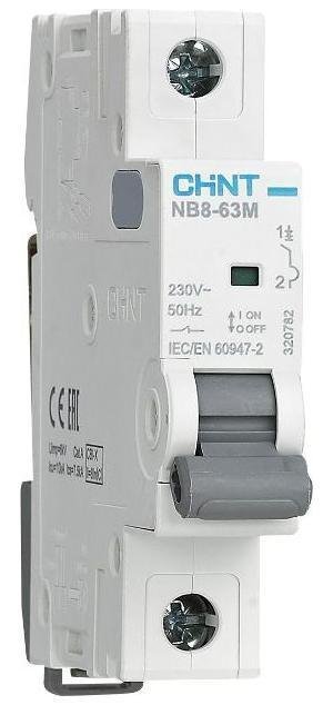 CHINT 320786 Выключатель автоматический NB8-63M 1P 3А 10кА х-ка K без тепл. расцеп. (R)
