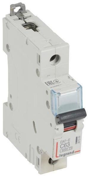 Legrand 407269 Выключатель автоматический однополюсный DX3-E 6000 63А C 6кА