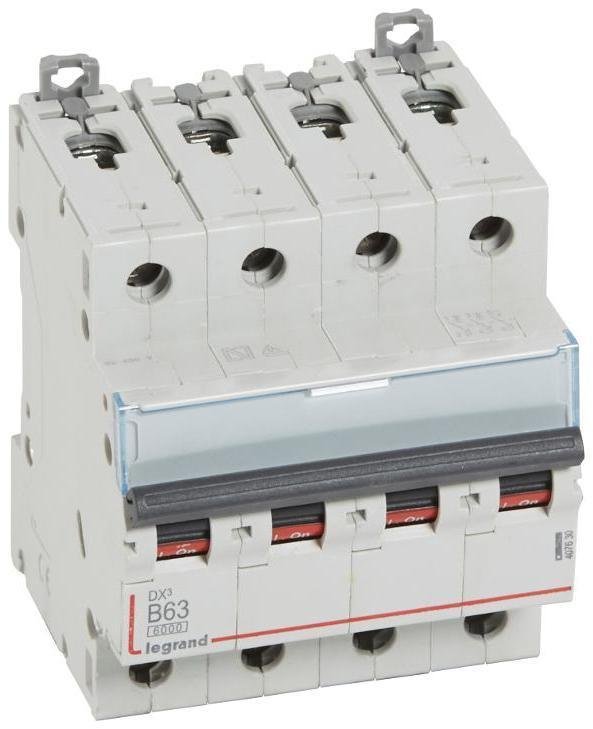 Legrand 407630 Выключатель автоматический четырехполюсный DX3 6000 63А B 10кА