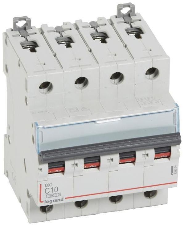 Legrand 409334 Выключатель автоматический четырехполюсный DX3 10000 10А C 16кА