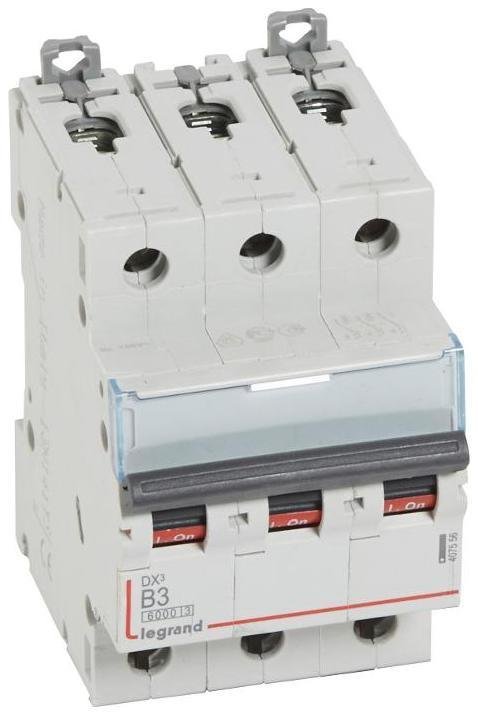 Legrand 407556 Выключатель автоматический трехполюсный DX3 6000 3А B 10кА