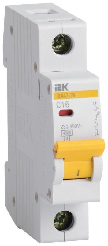 IEK MVA20-1-040-B Выключатель автоматический однополюсный ВА47-29 40А B 4,5кА KARAT