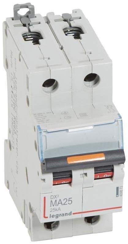 Legrand 409873 Выключатель автоматический двухполюсный DX3 25А MA 25кА