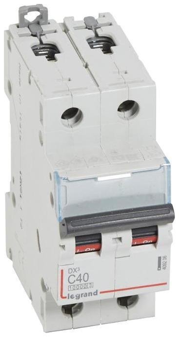 Legrand 409206 Выключатель автоматический двухполюсный DX3 10000 40А C 16кА