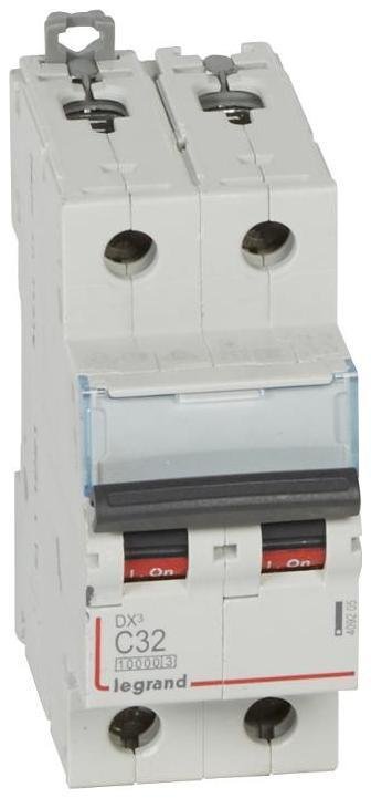 Legrand 409205 Выключатель автоматический двухполюсный DX3 10000 32А C 16кА