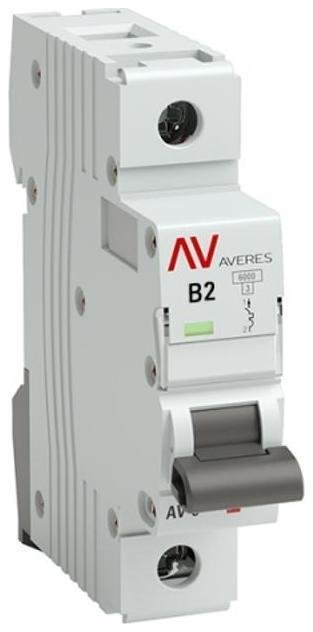EKF mcb10-1-02B-av Выключатель автоматический однополюсный AV-10 2А B 10кА AVERES