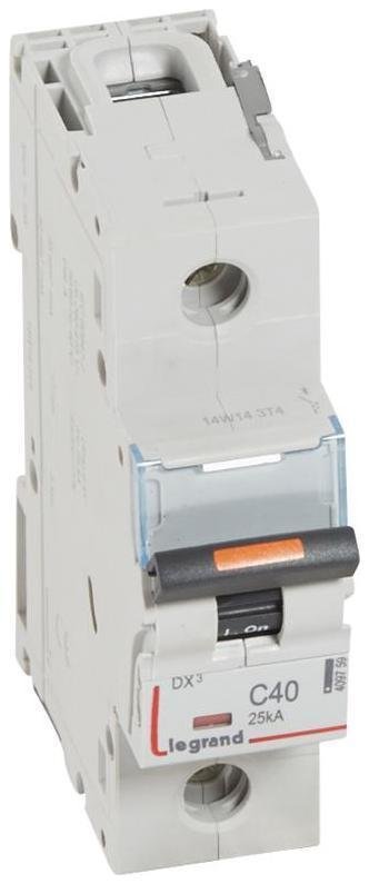 Legrand 409759 Выключатель автоматический однополюсный DX3 40А C 25кА (1,5 мод)