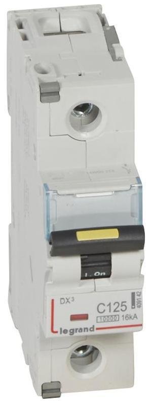 Legrand 409142 Выключатель автоматический однополюсный DX3 10000 125А C 16кА (1,5 мод)