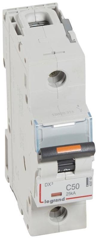 Legrand 409760 Выключатель автоматический однополюсный DX3 50А C 25кА (1,5 мод)