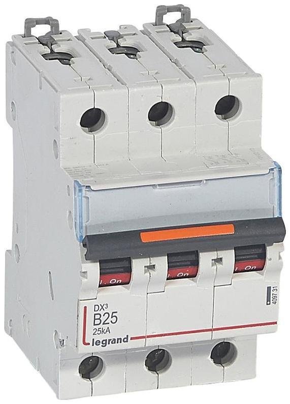 Legrand 409731 Выключатель автоматический трехполюсный DX3 25А B 25кА