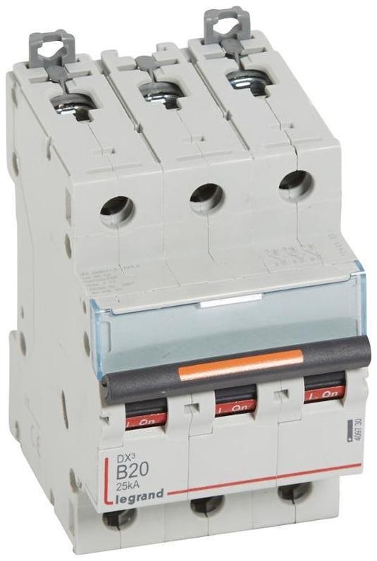 Legrand 409730 Выключатель автоматический трехполюсный DX3 20А B 25кА