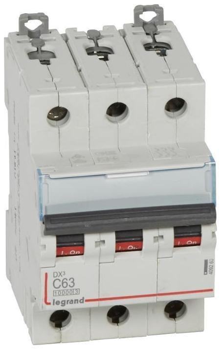 Legrand 409260 Выключатель автоматический трехполюсный DX3 10000 63А C 16кА