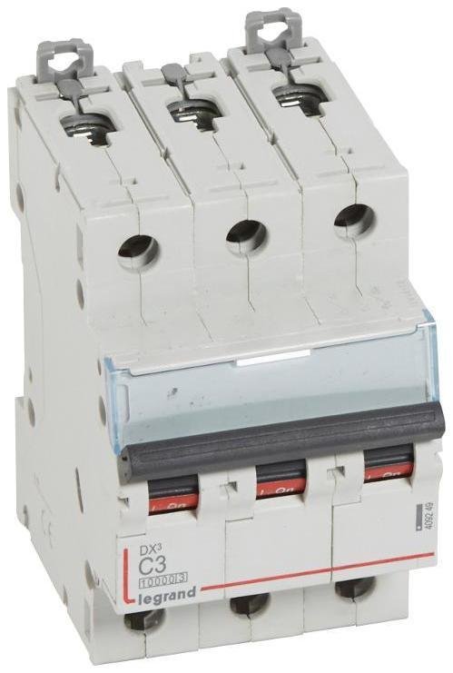 Legrand 409249 Выключатель автоматический трехполюсный DX3 10000 3А C 16кА