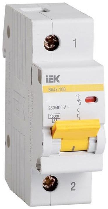 IEK MVA40-1-010-D Выключатель автоматический однополюсный ВА47-100 10А D 10кА KARAT