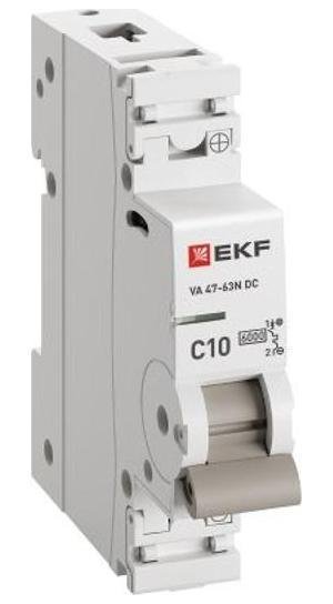 EKF M63DC6110C Выключатель автоматический ВА 47-63N DC 1P 10А (C) 6kA PROXIMA