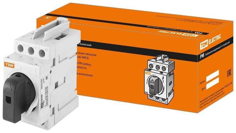TDM electric SQ0222-0004 Рубильник модульный РМ-40 3П 40A [в упаковке 6, цена за 1 шт]