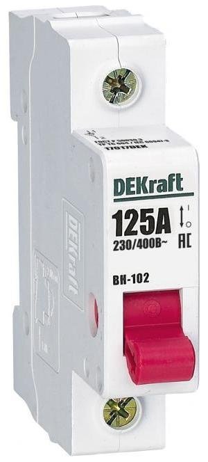DEKraft 17017DEK Выключатель-разъединитель 1Р 125А ВН-102