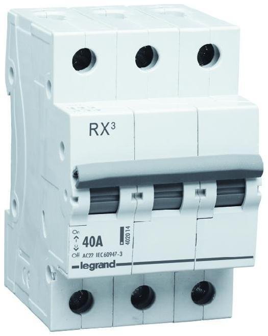 Legrand 419417 RX3 Выключатель-разъединитель 40А 4П