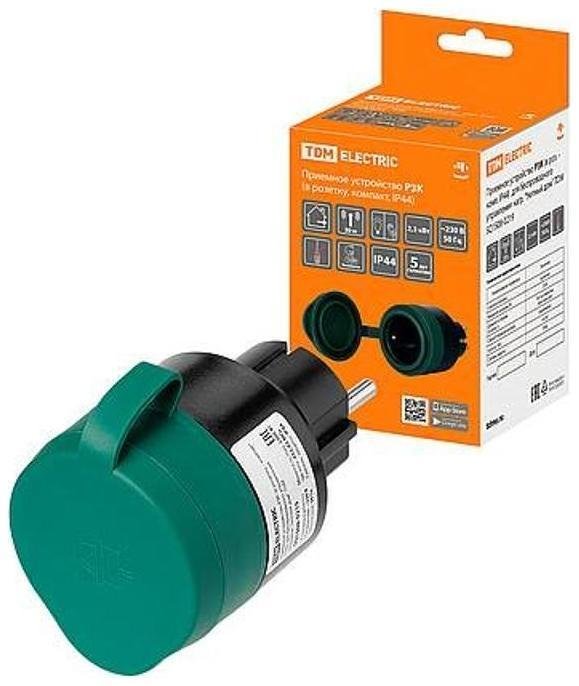 TDM electric SQ1508-0219 Приемное устройство Р3К (в роз. - комп. IP44) для беспроводного управления нагр. "Уютный дом"