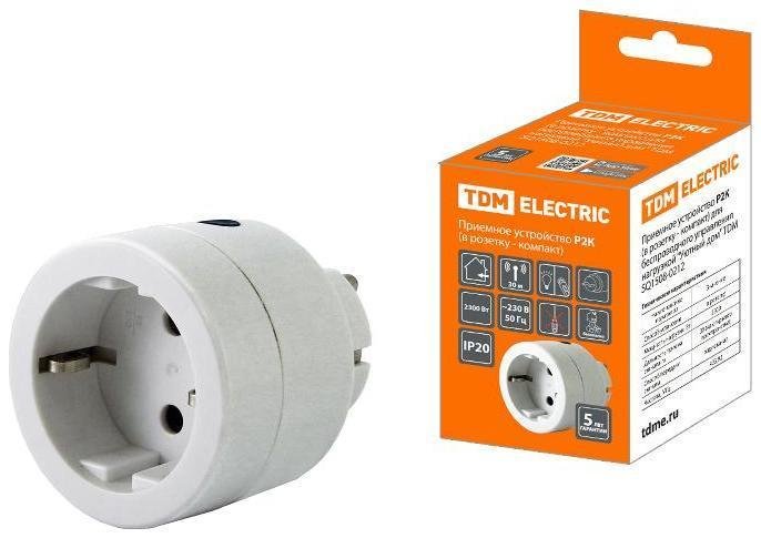 TDM electric SQ1508-0212 Приемное устройство Р2К (в розетку - комп.) для беспроводного управления нагрузкой "Уютный дом"