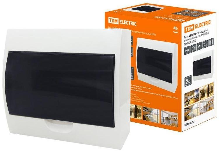 TDM electric SQ0901-0009 Бокс пластиковый навесной ЩРН-П-10 модулей IP41