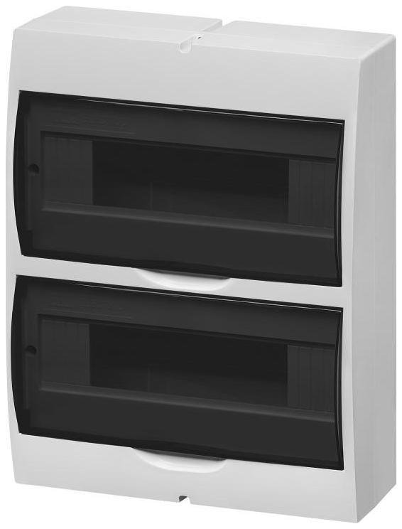 TDM electric SQ0901-0077 Корпус пластиковый навесной ЩРН-П-24 модуля белый, дымчатая дверца, без шин, IP41