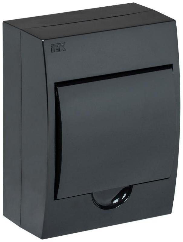IEK MKP12-N-06-41-K02 Корпус пластиковый навесной на 6 модулей ЩРН-П-6 IP41 черный KREPTA 3