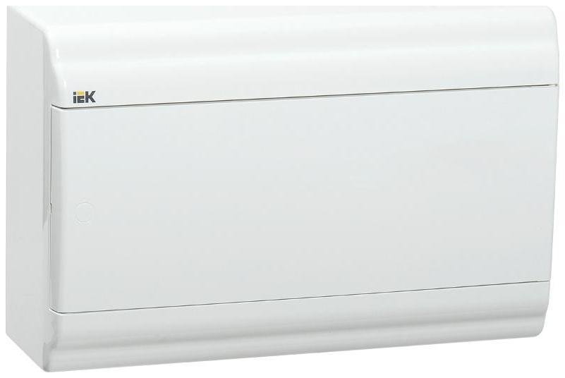IEK MKP82-N-12-WD-41-10 Корпус пластиковый навесной на 12 модулей ЩРН-П-12 IP41 (190х290х100мм) PRIME белая дверь [в упаковке 10, цена за 1 шт]