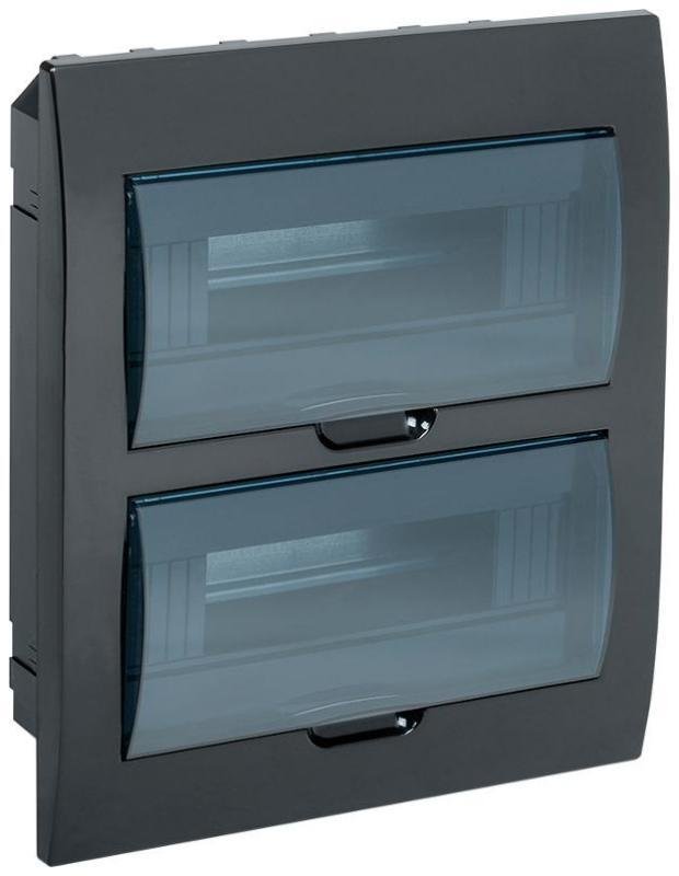 IEK MKP12-V-24-41-K02 Корпус пластиковый встраиваемый на 24 модуля ЩРВ-П-24 IP41 черный KREPTA 3
