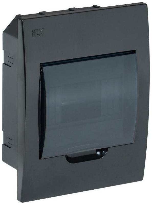 IEK MKP12-V-06-41-K02 Корпус пластиковый встраиваемый на 6 модулей ЩРВ-П-6 IP41 черный KREPTA 3