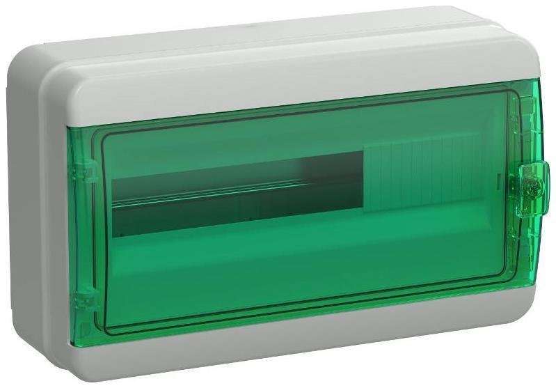 IEK TF5-KP72-N-18-65-K03-K06 Корпус пластиковый навеснойна 18 модулей КМПн-18 IP65 зеленый прозрачная дверь TEKFOR
