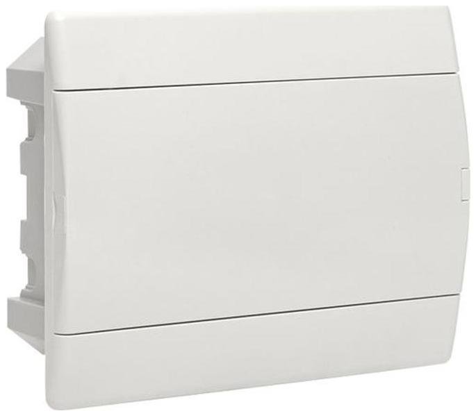 EKF pb-v-12w-bas Щит распределительный ЩРВ-П-12 (пром. упаковка) белая дверца IP41 Basic [в упаковке 20, цена за 1 шт]