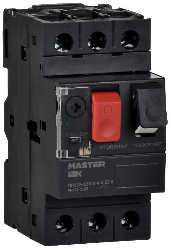 IEK DMS11-C63 Пускатель ручной кнопочный ПРК32-0,63 In=0,63A Ir=0,4-0,63A Ue 660В