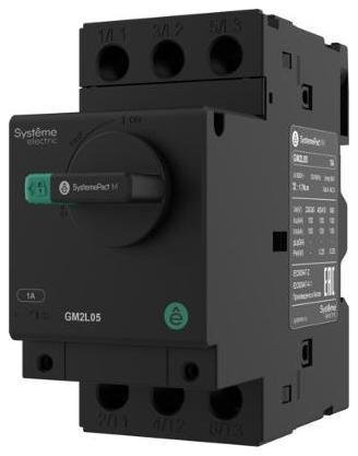 Systeme Electric GM2L05 АВТ.ВЫКЛ.ЗАЩ.ДВ. GM2L 1.0A МАГН.РАСЦЕПИТЕЛЬ ПОВ.РУК