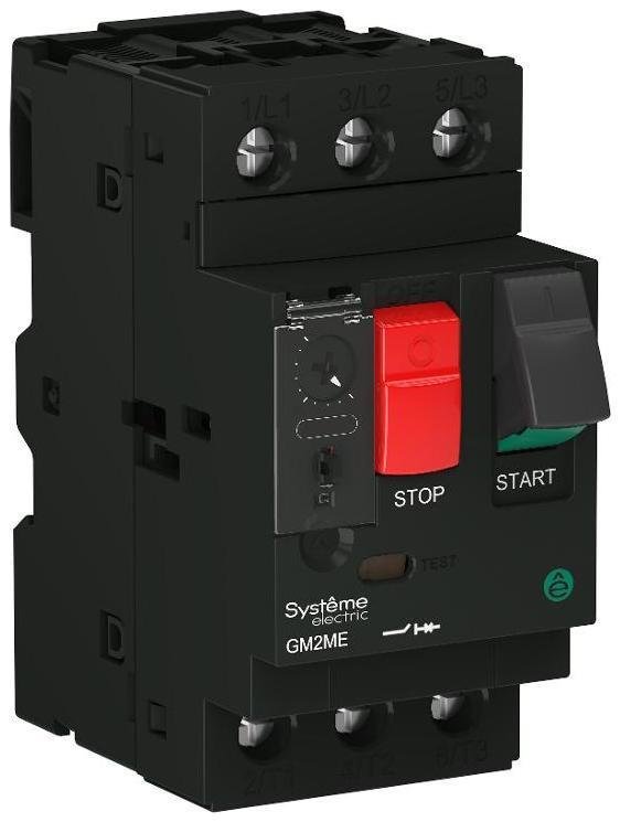 Systeme Electric GM2ME01 АВТ.ВЫКЛ.ЗАЩ.ДВ. GM2ME 0.1-0.16A КОМБ.РАСЦЕПИТЕЛЬ КНОП.УПР