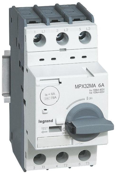 Legrand 417342 Выключатель автоматический для защиты электродвигателей MPX3 32MA 0,4A 100kA
