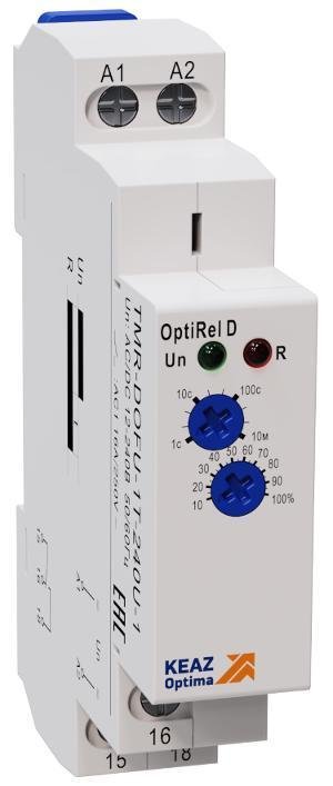 КЭАЗ 332016 Реле времени OptiRel D TMR-DOFU-1T-240U-1 задержка выключения при откл питания 16А 1СО 12-230АС/DC